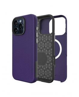 Perfectionists Triangle Mag Case for Apple iPhone 14 Pro Max, purple
