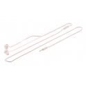 Tellur TLL162242 headphones/headset Wired In-ear Calls/Music Gold, Pink