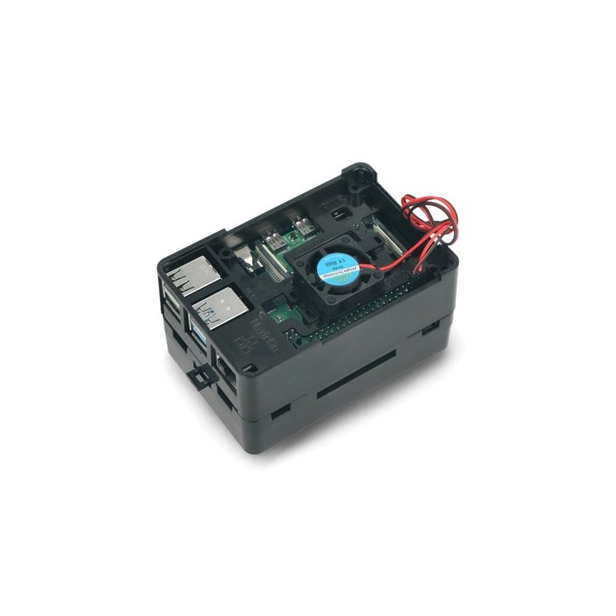 OEM-tuulettaja 25x25x7mm Raspberry Pi 4B -koteloa varten - 2.54mm liittimellä – 2