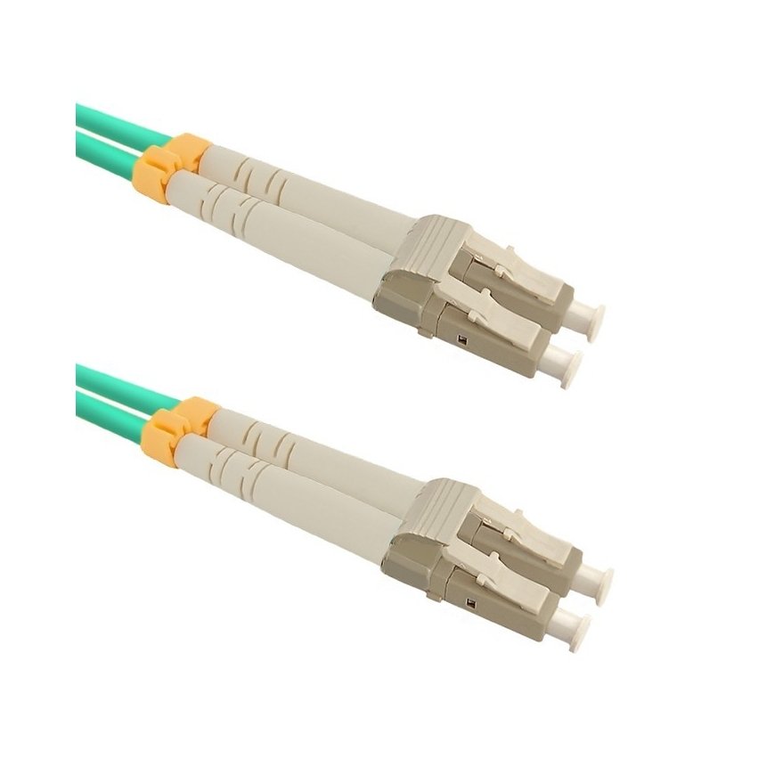 Qoltec 54345 InfiniBand- ja kuituoptiikkakaapeli 3 m LC Turkoosi
