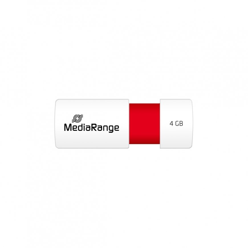 MediaRange MR970 USB zibatmiņa 4 GB USB Type-A 2.0 Sarkans, Balts – 4