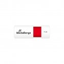 MediaRange MR970 USB zibatmiņa 4 GB USB Type-A 2.0 Sarkans, Balts