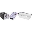 Mondex 6-piece aluminum baking mold set with lids 20x11xh5cm Mondex 6-piece aluminum baking mold set with lids 20x11xh5cm