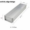 Mondex 6-piece aluminum baking mold set with lids 20x11xh5cm Mondex 6-piece aluminum baking mold set with lids 20x11xh5cm