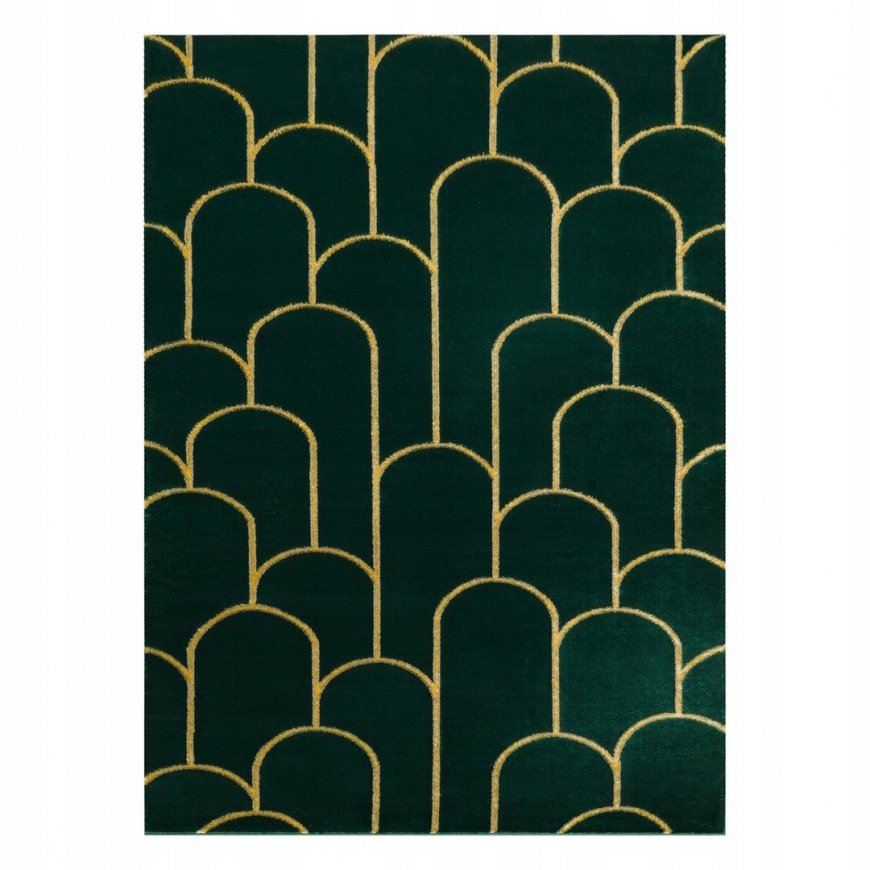 Kiliminis kilimėlis ESTEMA ARTDECO 2 spalvų buteliukui, žalias, 160x220, Hakano