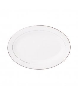 Aura Sidabrinis porsliininen ruokalautanen 27 cm AMBITION
