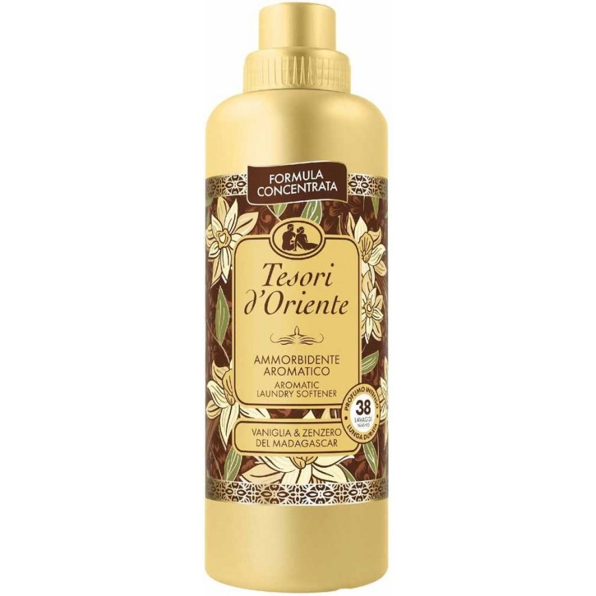 Audinių minkštiklis Tesori D'Oriente Mondex TESORI, 760 ml (38 skalbimai), vanilės ir imbiero kvapas