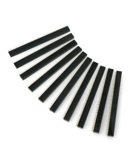 Gold Pin Strip 2x40 Socket 2.54mm Pitch - 10 pcs - justPi