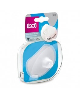LOVI silikoninen nänniksisuojus Skin Touch 2 kpl K/L koko, 5/606gb