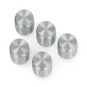 OEM Potentiometer Knob GCL15 Silver - 6/15mm - x5 OEM Potentiometer Knob GCL15 Silver - 6/15mm - x5