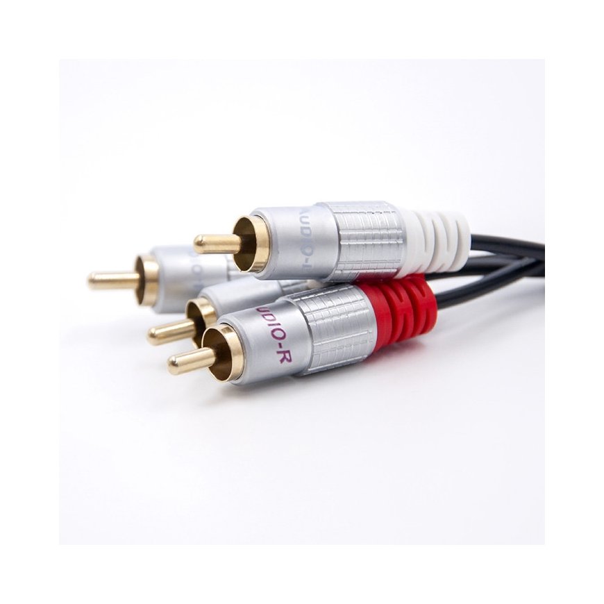 Qoltec 52335 аудио кабель 0,5 m 2 x RCA Черный – 3