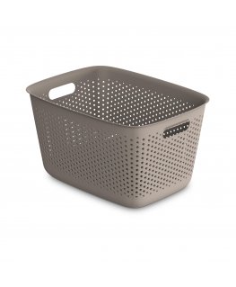 OpenStore 17l taupe storage basket ORPLAST