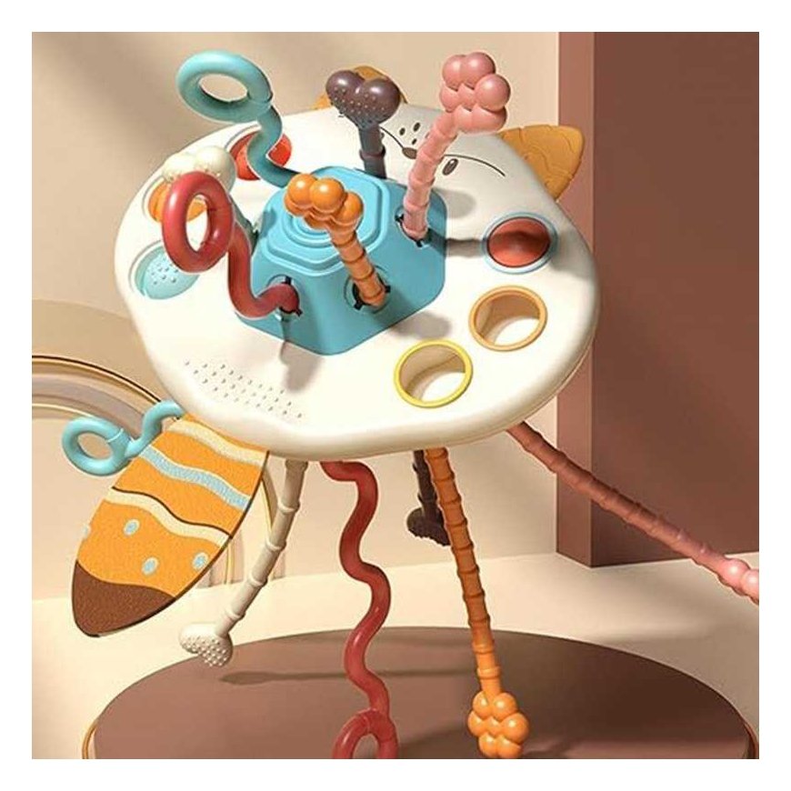 Woopie Montessori sensory toys – fox-shaped teething toys and rattles – multifunctional – 2
