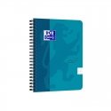 OXFORD TOUCH Spiral Notebook, A5+, 70 sheets, squared, ocean blue color. OXFORD TOUCH Spiral Notebook, A5+, 70 sheets, squared, ocean blue color.