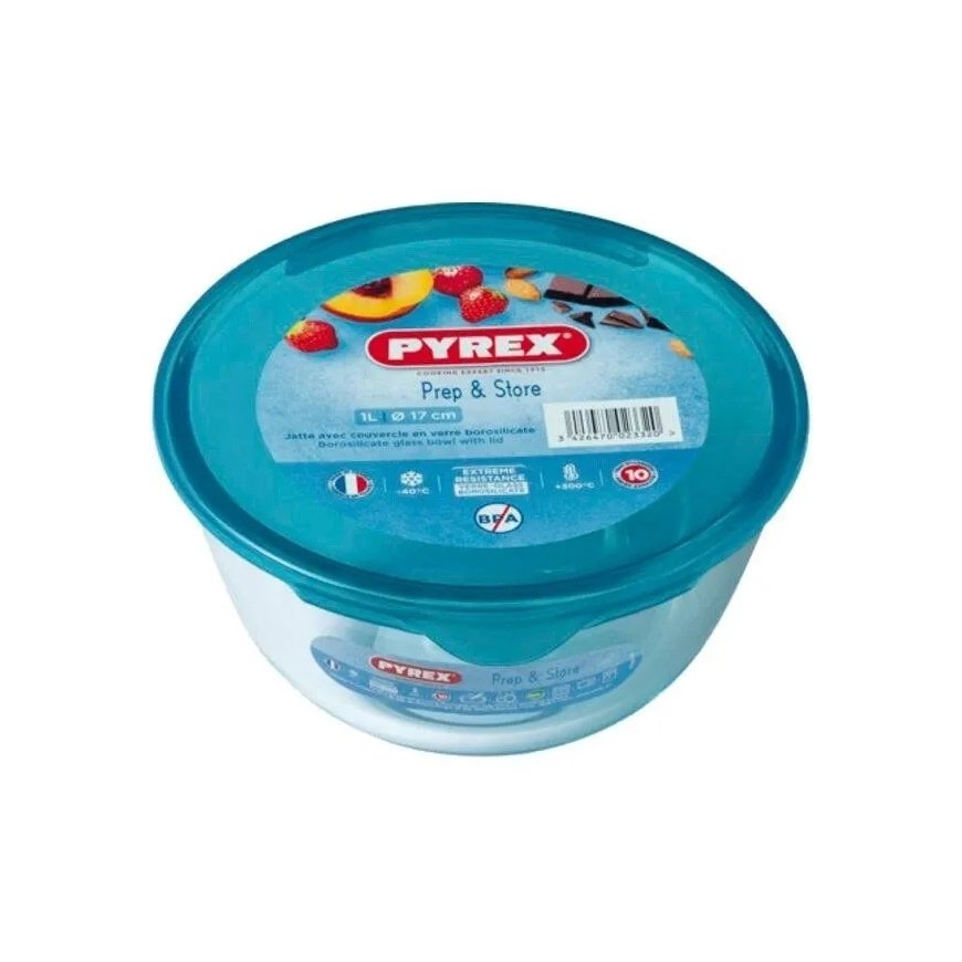 Heat-resistant salad bowl with lid Prep & Store 14 cm PYREX – 2