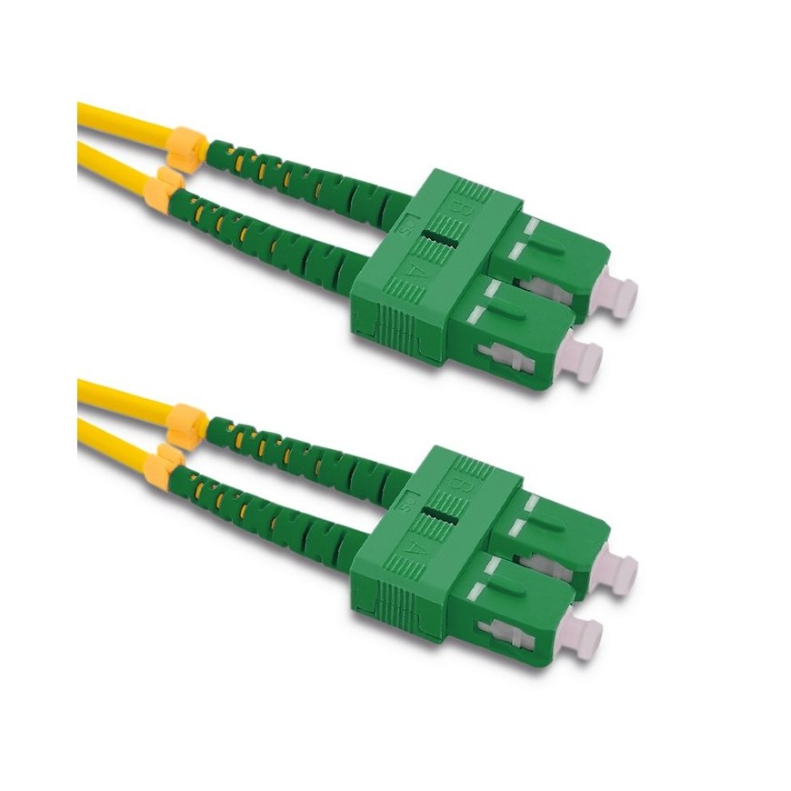 Qoltec 54008 InfiniBand/fibre optic cable 3 m SC SC/APC Желтый