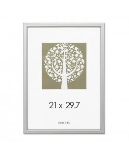 Savex Fotogrāfiju rāmītis, plastmasas, A4, 21x29,7 cm, sudraba krāsā.