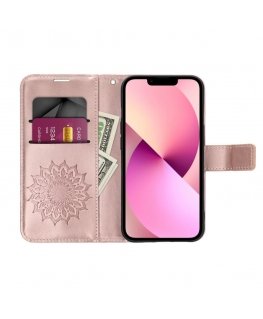 Oem MEZZO Book case designed for Xiaomi Redmi Note 11 / 11S in violet dreamcatcher color.
