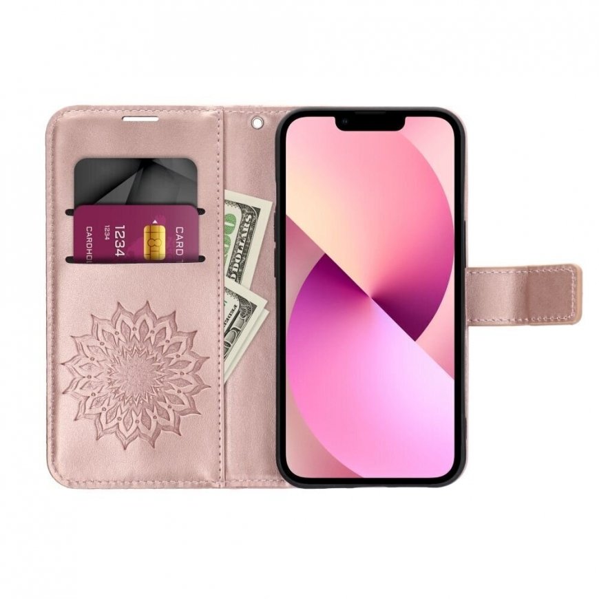 Oem MEZZO Book case designed for Xiaomi Redmi Note 11 / 11S in violet dreamcatcher color.