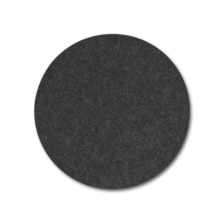 Dark Veltinio Table Tray, Ø 38 cm, Dark Gray, ZELLER