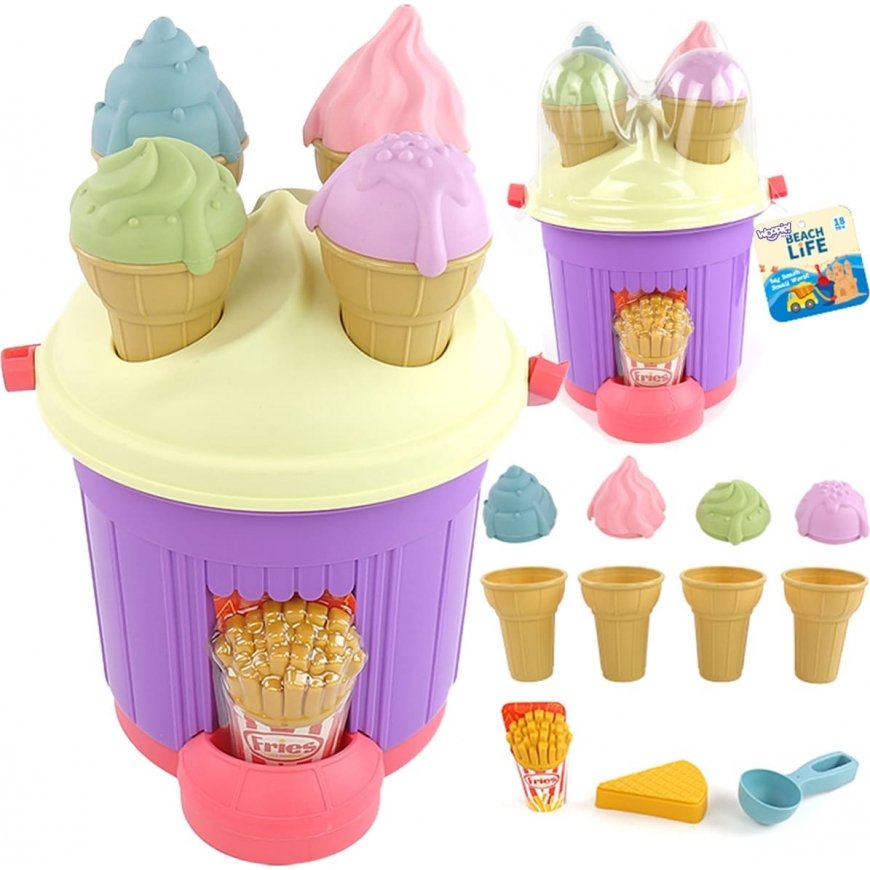 WOOPIE Sand Play Set - Ice Cream Bucket with Molds – 2