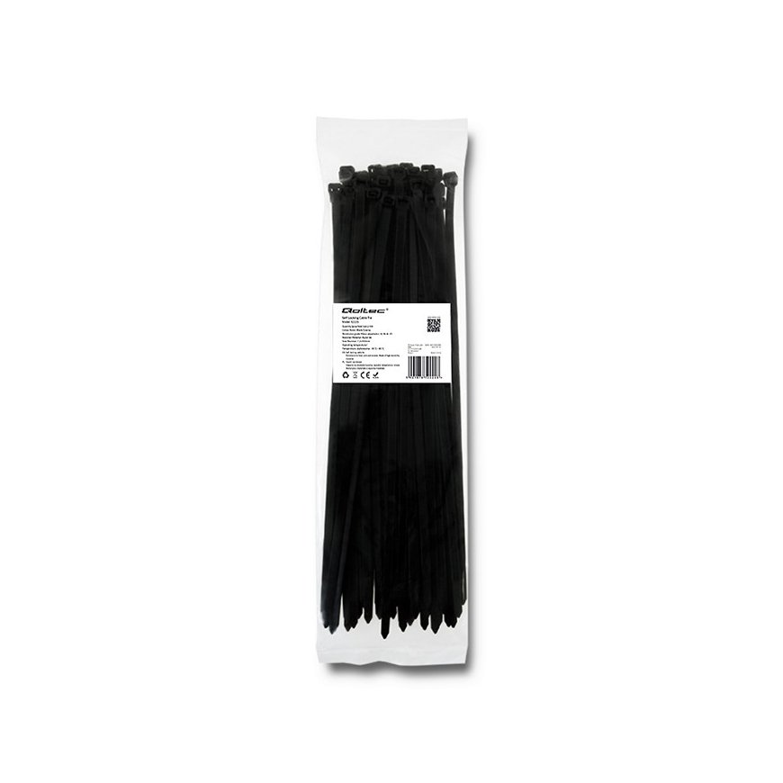 Qoltec 52220 cable tie Ladder cable tie Nylon Black 50 pc(s)