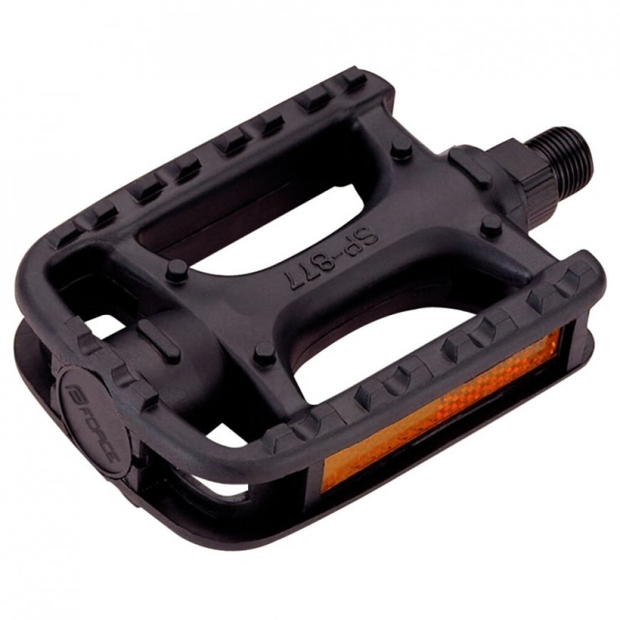 FORCE 877 Pedals, plastic, ball bearings, black – 2