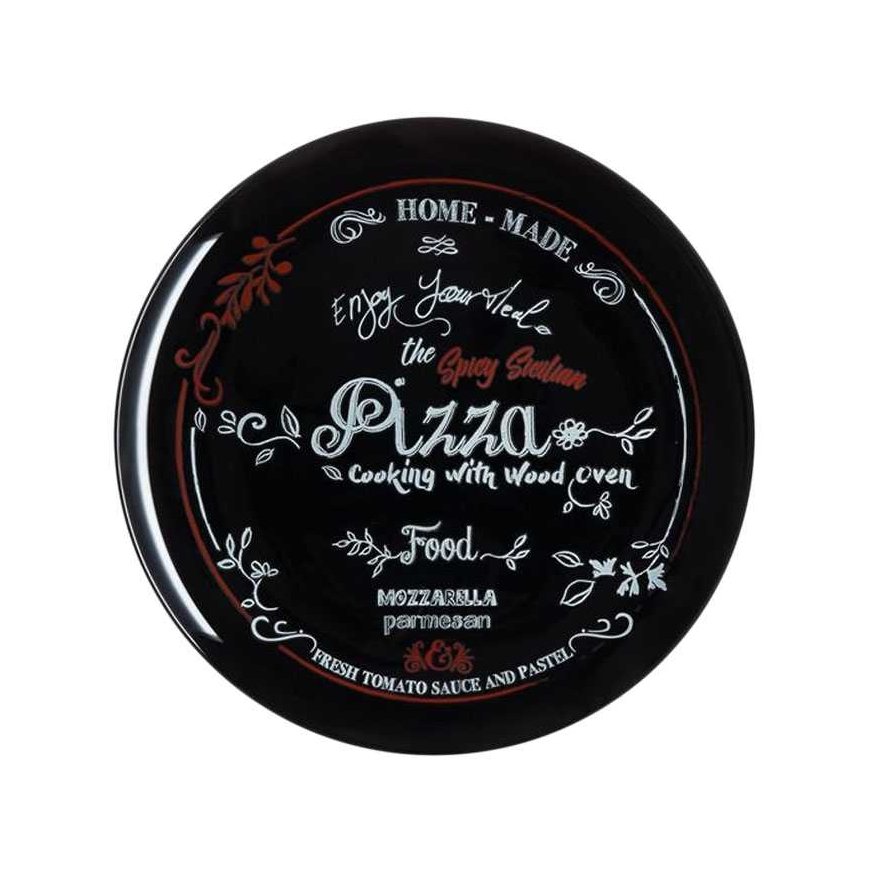 Pica Friends Time Saloon dinner plate 32 cm Black LUMINARC