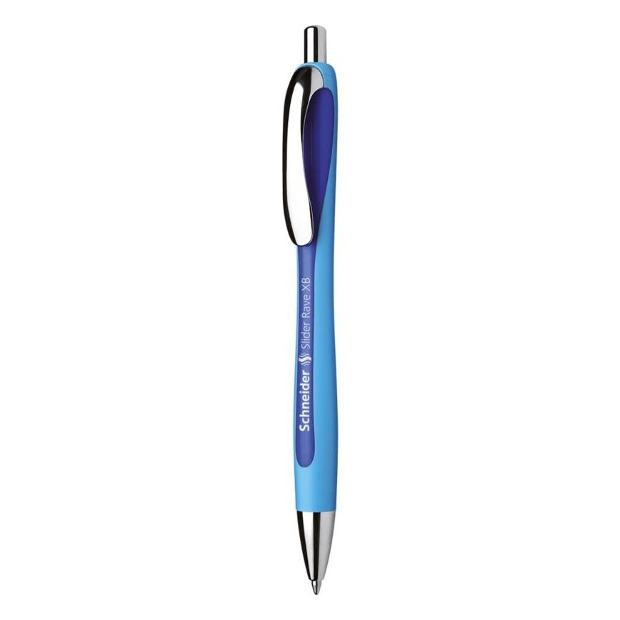 Schneider Schreibgeräte Slider Rave XB Blue Clip-on retractable ballpoint pen Extra Bold