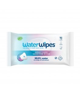 WATER WIPES BIO Pieaugušo aprūpes jutīgas mitrās salvetes ūdens mitrās salvetes XL 30 gab.
