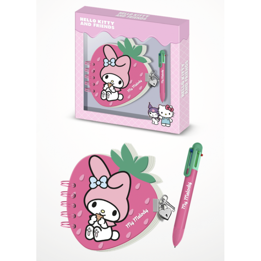 Karactermania Hello Kitty and Friends Strawberry Diary + pen – 2