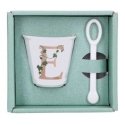 LA PORCELLANA BIANCA UNICO puodelis su šaukštu 75 ml, modelis N LA PORCELLANA BIANCA UNICO puodelis su šaukštu 75 ml, modelis N