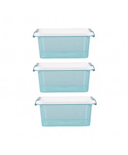 Orplast „Arcticline“ набор из 3 квадратных контейнеров для продуктов, 0,85 л, 15 x 15 x 6,5 см