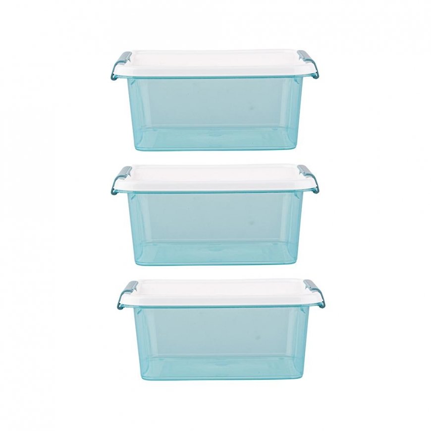 Orplast „Arcticline“ 3 ruudukujuliste toiduainete konteinerite komplekt, 0,85 l, 15 x 15 x 6,5 cm