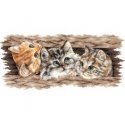 Beldizart Kryželio siuvinėjimo rinkinys "Pūkuotas trio" 35 х 14,5 cm SANP-69 Beldizart Kryželio siuvinėjimo rinkinys "Pūkuotas trio" 35 х 14,5 cm SANP-69