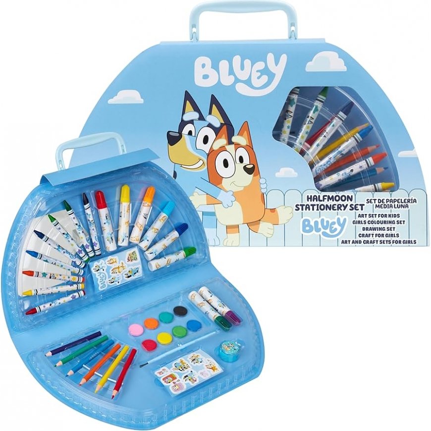 Cyp Brands Bluey Colouring Set with Stickers