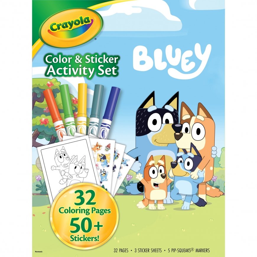 Cyp Brands Bluey Colouring Set with Stickers – 2