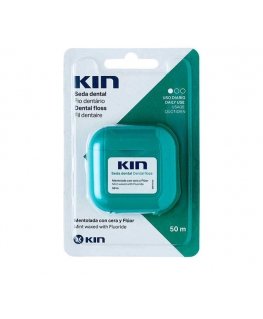 KIN dantų siūlas su mentoliniu vašku 50 ml