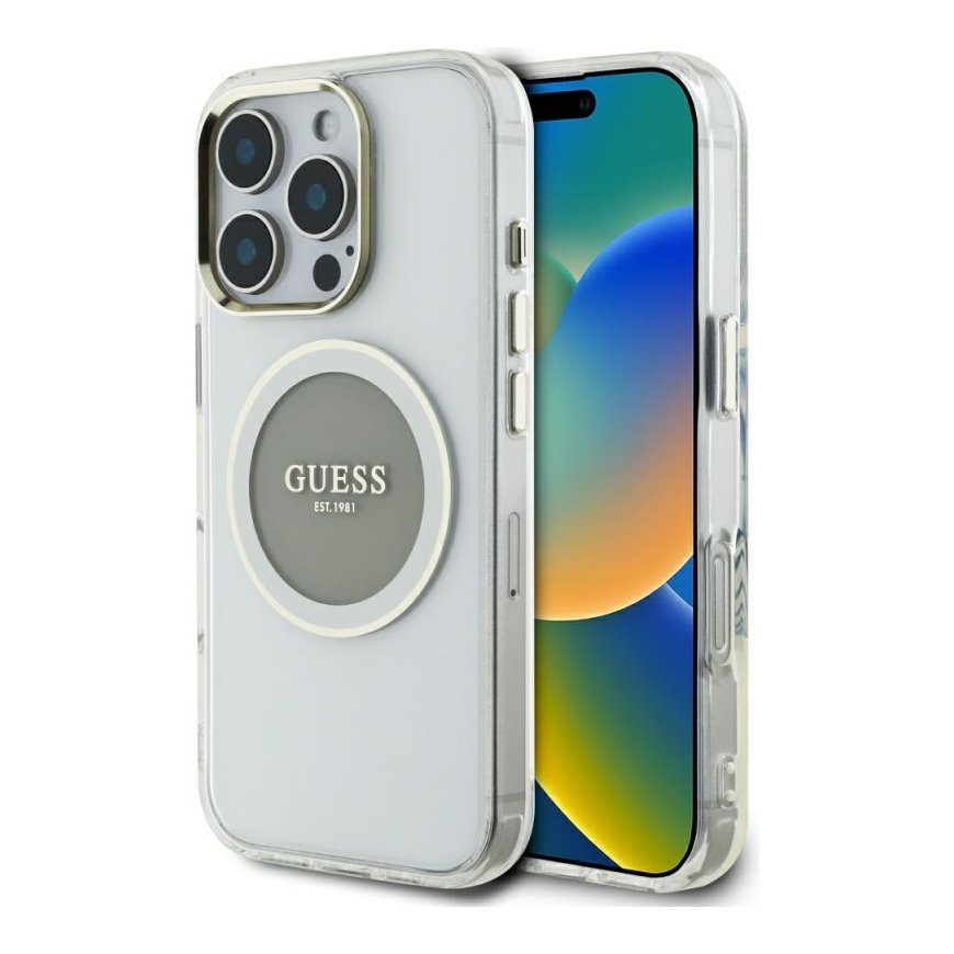 „Guess 4G“ trikampio logotipo „MagSafe“ dėklas, skirtas „iPhone 17 Air“ - juodas – 2