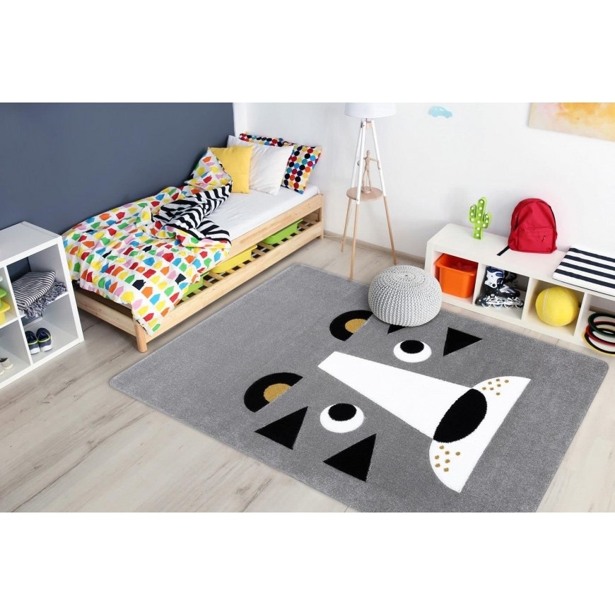 Matto TINIES LION väri harmaa 160x220 Hakano – 2