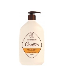 Roge Cavailles pieno ir medaus drėkinamasis ir regeneruojantis vonios pienas, 1000 ml