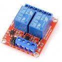 Oem relē moduļa 2 kanāli H/L ar optoizolāciju - 10A/250VAC kontakti - 5V spole Oem relē moduļa 2 kanāli H/L ar optoizolāciju - 10A/250VAC kontakti - 5V spole