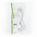 Nedis PCGP11040WT30 power cable White 3 m C7 coupler