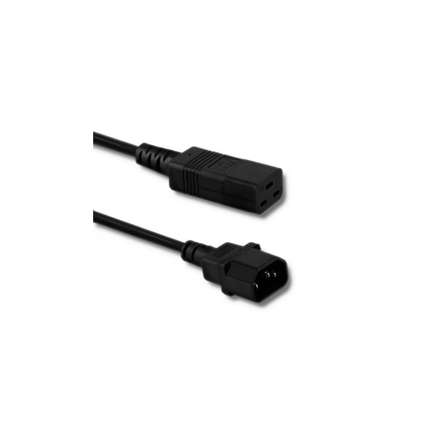 Qoltec 53990 power cable Black 2 m C14 coupler C19 coupler