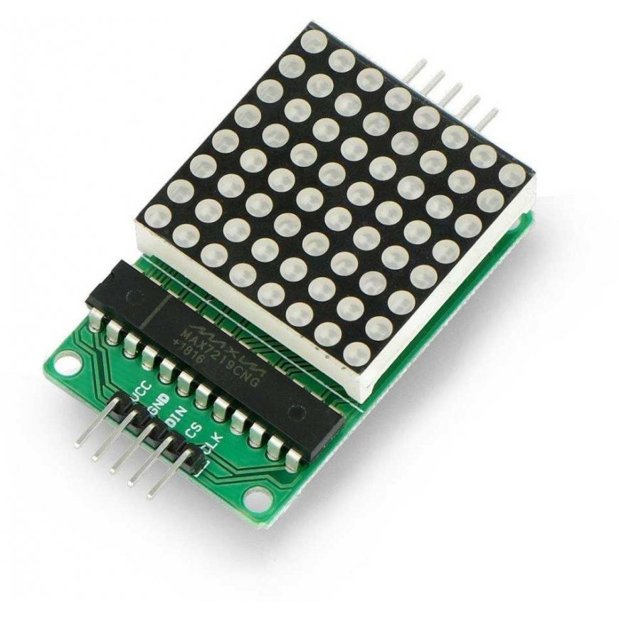 OEM LED матрица 8x8 + MAX7219 контроллер - маленький 32x32мм