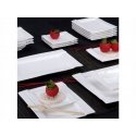 Square porcelain dessert plate Kubiko 20 x 20 cm AMBITION Square porcelain dessert plate Kubiko 20 x 20 cm AMBITION
