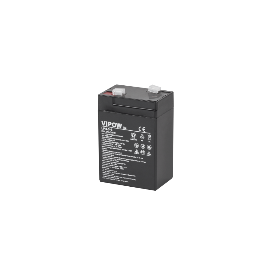 VIPOW 6V 4.5Ah lead-acid battery