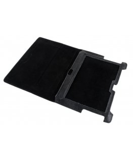 QUER Musta suojakotelo Samsung Galaxy Tab P5100:lle (luonnon nahkaa)