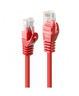 Lindy 48183 verkkokaapeli Punainen 2 m Cat6 U/UTP (UTP)