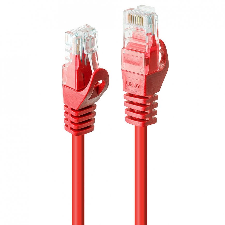 Lindy 48183 networking cable Red 2 m Cat6 U/UTP (UTP)